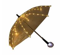 HEPYLAIFU clear umbrella LED Luminous Transparent Umbrellas with Flashlight Torch, party birthday (Color : Y, Size : 23)