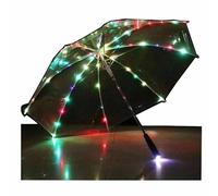 HEPYLAIFU clear umbrella LED Luminous Transparent Umbrellas with Flashlight Torch, party birthday (Color : C, Size : 23)