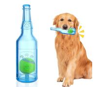 heqxwl Water Bottle Dog Toy for Aggressive Chewers, Cute Squeaky Indestructible Water Bottle Dogs Chew Toys for Medium/Small Dogs Interactive Dog Toys to Exercise and Accompany (Blue-Large)