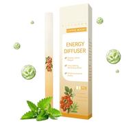 Her-bals Diffuser Pen, Mullein Inhaler for Lung Cleansing, Guarana Energy Herb-al Aromatherapy Inhaler, Natural Mullein Lung De-tox Aromatherapy Diffuser Pens, Helps Clear Breathing