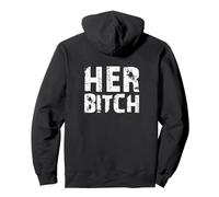 HER BITCH Kinky Couples Outfit FemDom Master Slave Gift Idea Pullover Hoodie