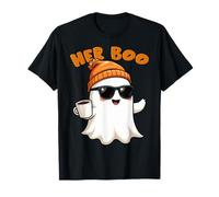 Her Boo His Boo Funny Ghost Ice Coffee Matching Halloween T-Shirt
