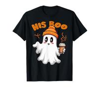Her Boo His Boo Funny Ghost Ice Coffee Matching Halloween T-Shirt