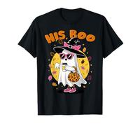 Her Boo His Boo Funny Ghost Matching Couples Halloween 2025 T-Shirt