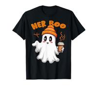 Her Boo His Boo Funny Ghost Matching Couples Halloween 2025 T-Shirt