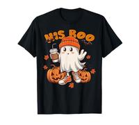 Her Boo His Boo Funny Ghost Matching Couples Halloween 2025 T-Shirt
