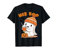 Her Boo His Boo Funny Ghost Matching Couples Halloween 2025 T-Shirt