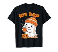 Her Boo His Boo Funny Ghost Matching Couples Halloween 2025 T-Shirt