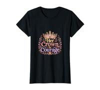 Her Crown is Courage Empowerment Design T-Shirt