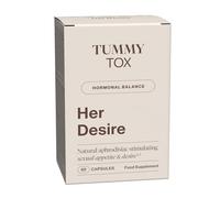 Her Desire Capsules with Liboost, Maca, Ashwagandha, Ginseng, Zinc, Biotin, Vitamin D, Vitamin B6, and Vitamin B12, by Tummy Tox