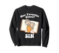 Her Favorite Genre Sin Book Lover Reading Bookworm Reader Sweatshirt