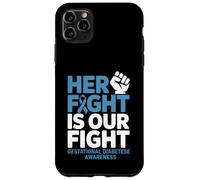 Her Fight Gestational Diabetes Awareness Case for iPhone 11 Pro Max