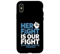 Her Fight Gestational Diabetes Awareness Case for iPhone X/XS