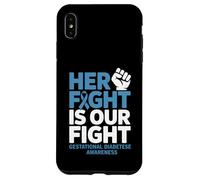 Her Fight Gestational Diabetes Awareness Case for iPhone XS Max