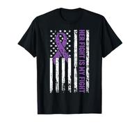 Her Fight is My Fight American Domestic Violence Awareness T-Shirt