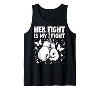 Her Fight Is My Fight Bow Pink Breast Cancer Awareness Tank Top