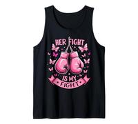 Her Fight Is My Fight Bow Pink Breast Cancer Awareness Tank Top