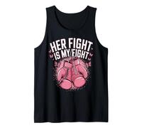 Her Fight Is My Fight Bow Pink Breast Cancer Awareness Tank Top