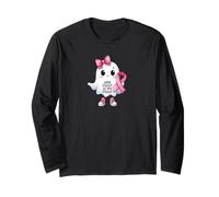Her Fight is My Fight Breast Cancer Awareness Ghost Long Sleeve T-Shirt