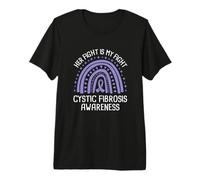 Her Fight is My Fight Cystic Fibrosis Awareness Premium T-Shirt