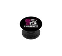 Her Fight Is My Fight Multiple Myeloma Awareness Boxing PopSockets Adhesive PopGrip