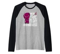 Her Fight is My Fight Multiple Myeloma Awareness Boxing Raglan Baseball Tee