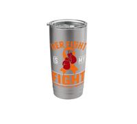 Her Fight is My Fight Multiple Sclerosis Awareness Support Stainless Steel Insulated Tumbler