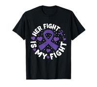 Her Fight is My Fight Purple Domestic Violence Awareness T-Shirt