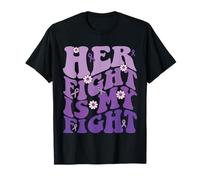 Her Fight is My Fight Purple Domestic Violence Awareness T-Shirt