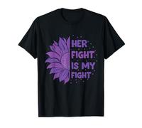 Her Fight is My Fight Sunflower Domestic Violence Awareness T-Shirt