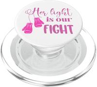 Her Fight Is Our Fight | Breast Cancer PopSockets PopGrip for MagSafe