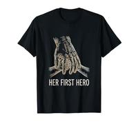 Her First Hero Father Daughter Dad of Daughters T-Shirt