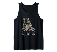 Her First Hero Father Daughter Dad of Daughters Tank Top