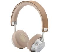 hër on-ear Bluetooth Stereo Headphones Wireless with Adjustable Headband Microphone with Carry Bag and 3.5 mm Jack Cable Beige/Nude