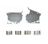 Her Kindness 2 Piece Din Rail Mount Fuse Carrier, Din Rail Terminals Base, Suit 24V DC Fuses