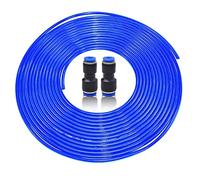 Her Kindness Pneumatic Hose - Blue PU Polyurethane Hose, 10 m × 6 mm × 4 mm, with 2 Pneumatic Connectors