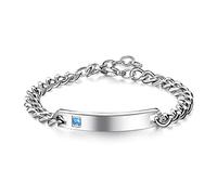 Her King Bracelets His Queen Couple Bracelets with Crytal Stone Boyfriend Girlfriend Lover Jewelry