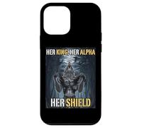 Her King Her Alpha Her Shield Funny Alpha Wolf Meme Case for iPhone 12 mini