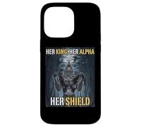 Her King Her Alpha Her Shield Funny Alpha Wolf Meme Case for iPhone 14 Pro Max