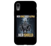 Her King Her Alpha Her Shield Funny Alpha Wolf Meme Case for iPhone XR