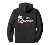 Her King His Queen Pair Couple lovers Back Pullover Hoodie