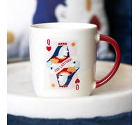 Her Ladyship Playing Card Mug - Elegant Queen Design, 350Ml Gift