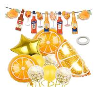 Her Last Spritz As A Miss Banner, Aperol Spritz Bridal Shower Party Decorations, Love at First Spritz Decorations for Bachelorette, Engagement Party Supplies, Orange Girls Bridal Balloon Garland