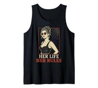 Her Life Her Rules Independent Quote Pin Up Girl Tank Top