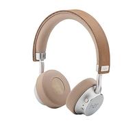 hër on-ear Bluetooth Stereo Headphones Wireless with Adjustable Headband Microphone with Carry Bag and 3.5 mm Jack Cable Beige/Nude