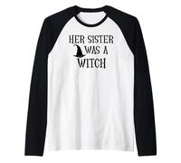 Her Sister was a Witch Bro My Sister's a Witch Sister Witchy Raglan Baseball Tee