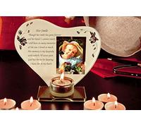 Her Smile Memorial Poem & Photo Candle Holder by Memorial