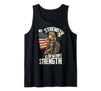 Her Strength is The Nation’s Strength Patriotic Quote Tank Top