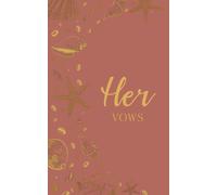 Her Vows: Wedding Vow Book: Coastal Shell Design in Muted Clay and Gold - Lined Vow Booklet for Bride - Beach Wedding Ceremony Keepsake - Mix & Match Set