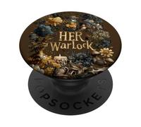 Her Warlock His Witch Witchcraft Couple Occult Magick PopSockets Adhesive PopGrip